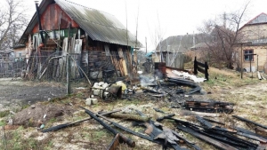 Ліквідовано пожежу господарської будівлі в селищі Борова