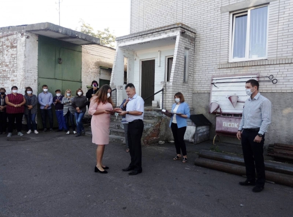 11 вересня голова Фастівської РДА Юрій Волков взяв участь в урочистих зборах трудового колективу Фастівської дільниці Васильківської філії ПАТ «Київоблгаз»