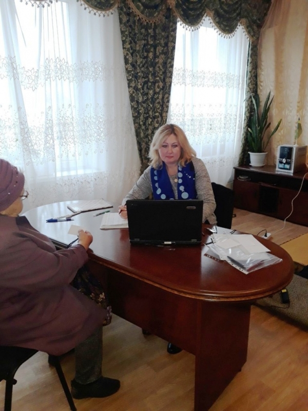 07.11.19 головним спеціалістом відділу прийому громадян управління соціального захисту населення здійснено прийом громадян на віддаленому робочому місці.